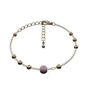 Image of Grundled - Armbånd - Matrix med plum kugle