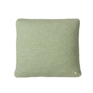 Image of Ferm Living pude - Quilt pude i grøn 45 x 45