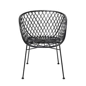 Image of Bloomingville - Rattan Lounge Stol - Sort