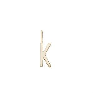 Image of Design Letters - Bogstav vedhæng H10 - "K" - Forgyldt guld