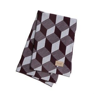 Image of Ferm Living plaid - Squares tæppe i bordeaux