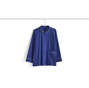 HAY - Outline Pyjama - L/S Shirt-XS/S - Vivid Blue