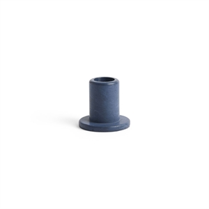 HAY - Tube Candleholder S - Concrete - Midnight Blue