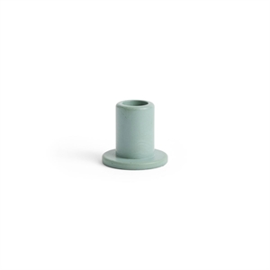 HAY - Tube Candleholder S - Concrete - Emerald Green