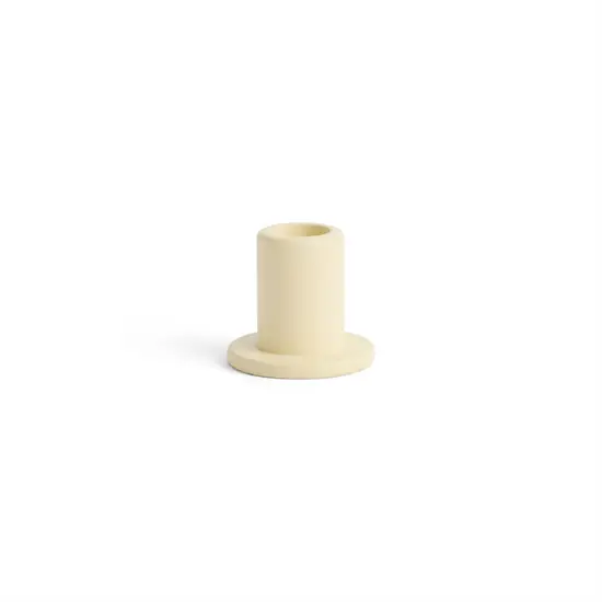 HAY - Tube Candleholder S - Concrete - Lime Gul