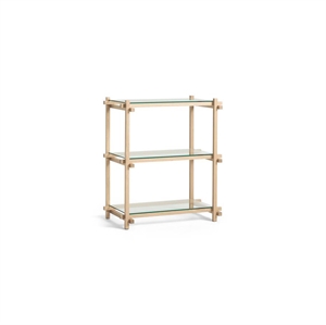 Hay - Woody Shelving 2.0 Column Low - Eg/glas - 3 glashylder