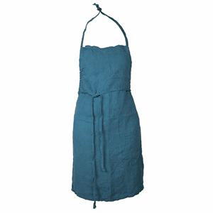 Image of Au Maison - Forklæde "Apron Linen" - Basic Dusty Petrol