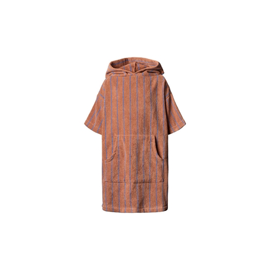 Bongusta - Naram - Børne Poncho - Camel & ultramarine - Str. 2-4 år