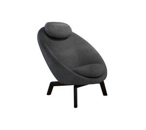 Cane-Line - Pace loungestol skal inkl. nakkepude  Dark grey, Cane-line Ambience