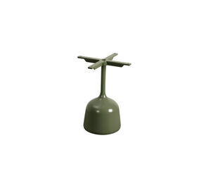 Cane-Line - Glaze sofabord understel lille Semi-glossy stel Olive green, aluminium