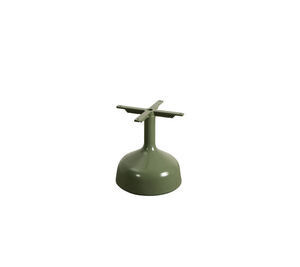 Cane-Line - Glaze sofabord understel stor Semi-glossy stel Olive green, aluminium