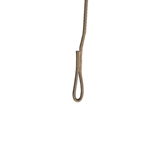 Taupefarvet, vævet ophængsreb med en løkke i enden, diameter 1.8 cm, Cane-line Soft Rope.