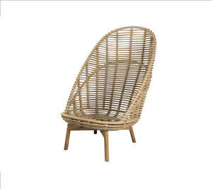 Cane-Line - Hive highback stol m/teak ben  Natural, Cane-line Weave