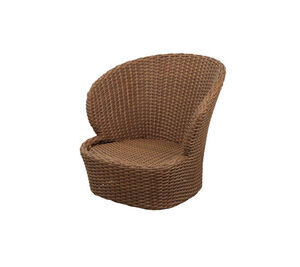 Cane-Line - Coast loungestol m/swivel  Umber brown, Cane-line Flat Weave