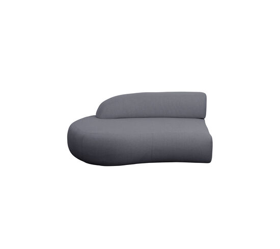 Cane-Line - Mellow sofa modul højre m/kort ryglæn  Grey, Cane-line AirTouch