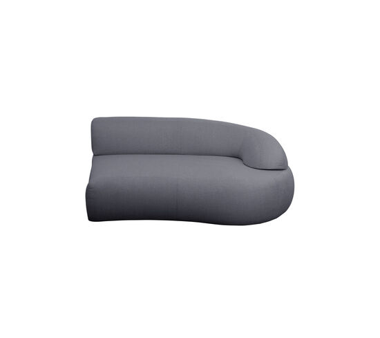 Cane-Line - Mellow sofa modul venstre m/langt ryglæn  Grey, Cane-line AirTouch