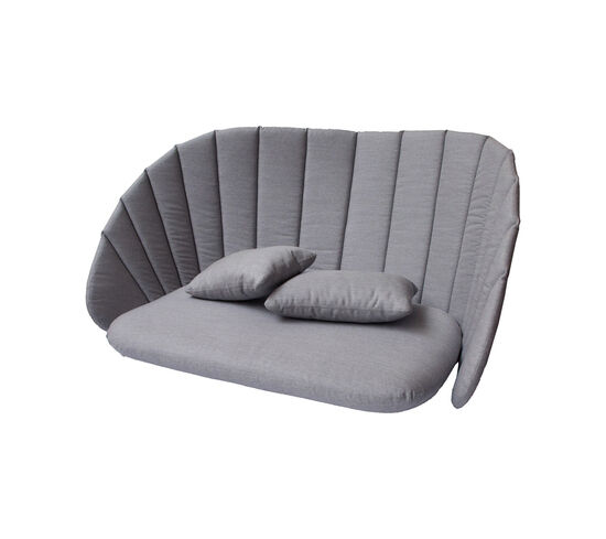 Cane-Line - Peacock 2-pers. sofa hyndesæt 4 hynder pr. hyndesæt Grey, Cane-line Natté