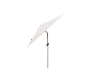 Cane-Line - Sunshade parasol m/tilt, dia. 3 m Dusty white dug Wood look, aluminium pol