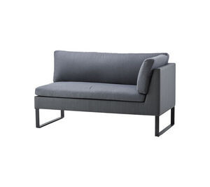 Cane-Line - Flex 2-pers. sofa venstre modul - Inkl. Natté hyndesæt - Grey