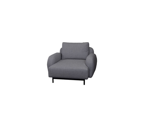 Cane-Line - Aura loungestol m/lavt armlæn  Dark grey, Cane-line Ambience