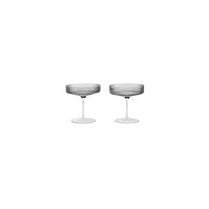 Image of Ferm Living - Ripple Champagne glas - Smoked Grey