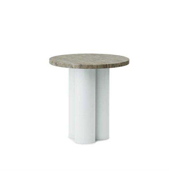 Normann Copenhagen - Dit Table Light Green - Travertine Silver