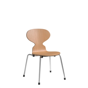 Fritz Hansen - Børnestol - Ant™ - Oregon Pine/krom ben