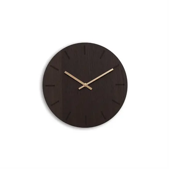 Hemverk - Vægur - Dark Oak - Mørk Eg/Kobber - Ø28 cm