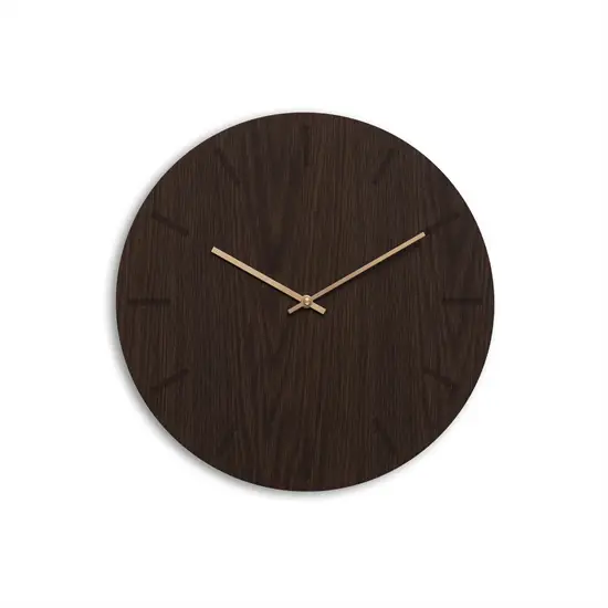 Hemverk - Vægur - Dark Oak - Mørk Eg/Kobber - Ø38 cm