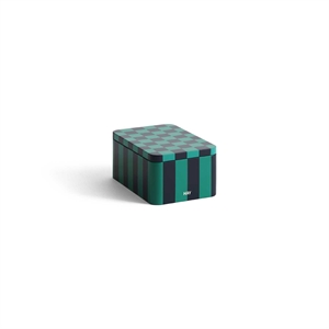 Hay - Tin Container - Small - Green/Dark Blue