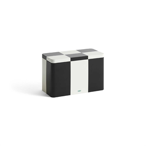 Hay - Tin Container - Medium - Black/Off-white