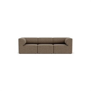 Audo Copenhagen - Eave 86, 3-Seater, Configuration 2, Upholstered With PC3T, EU - HR Foam, 0001 (Black), Safire, Safire, Kvadrat