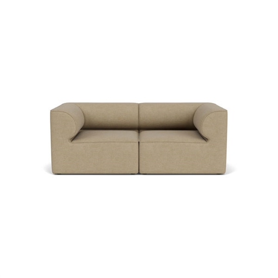 Audo Copenhagen - Eave 96, 2-Seater, Configuration 1, Upholstered With PC0T, EU - HR Foam, 02 (Beige), Audo Bouclé, Audo Bouclé, Audo