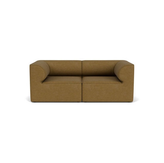 Audo Copenhagen - Eave 96, 2-Seater, Configuration 1, Upholstered With PC0T, EU - HR Foam, 06 (Gold), Audo Bouclé, Audo Bouclé, Audo