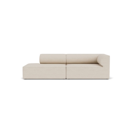 Audo Copenhagen - Eave 96, 2-Seater, Configuration 4, Upholstered With PC2T, EU - HR Foam, 0018 (White), Moss, Moss, Sahco, Kvadrat