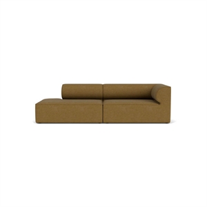 Audo Copenhagen - Eave 96, 2-Seater, Configuration 4, Upholstered With PC0T, EU - HR Foam, 06 (Gold), Audo Bouclé, Audo Bouclé, Audo