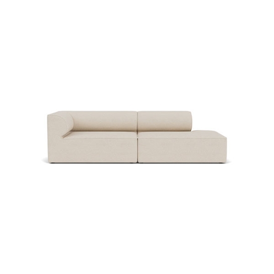 Audo Copenhagen - Eave 96, 2-Seater, Configuration 3, Upholstered With PC2T, EU - HR Foam, 0018 (White), Moss, Moss, Sahco, Kvadrat