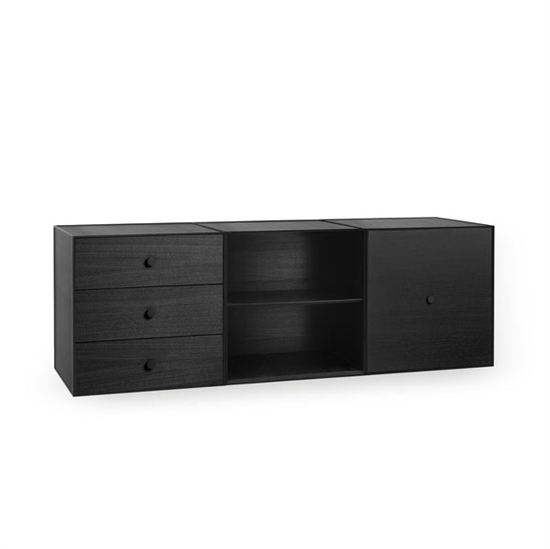 Audo Copenhagen - Frame Sideboard 49 Trio, Black Stained Ash