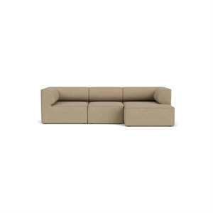 Audo Copenhagen - Eave 96, 3-Seater, Configuration 11, Upholstered With PC0T, EU - HR Foam, 02 (Beige), Audo Bouclé, Audo Bouclé, Audo