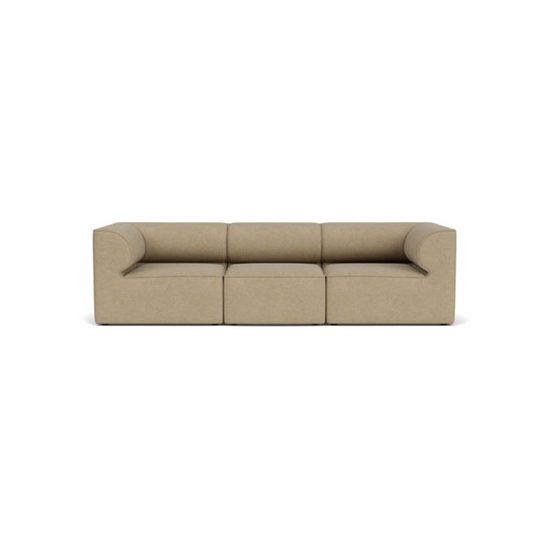 Audo Copenhagen - Eave 96, 3-Seater, Configuration 2, Upholstered With PC0T, EU - HR Foam, 02 (Beige), Audo Bouclé, Audo Bouclé, Audo