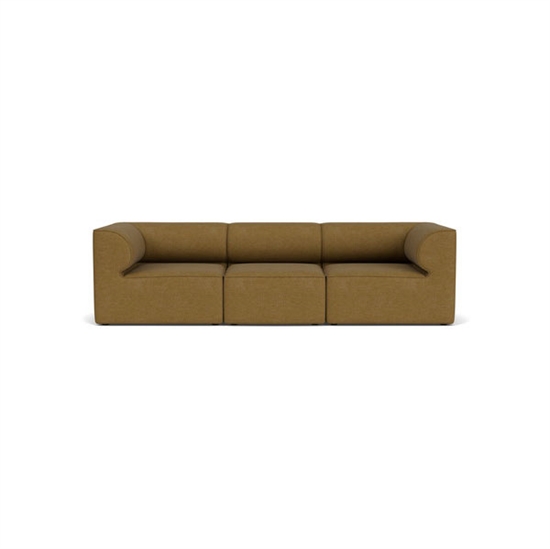 Audo Copenhagen - Eave 96, 3-Seater, Configuration 2, Upholstered With PC0T, EU - HR Foam, 06 (Gold), Audo Bouclé, Audo Bouclé, Audo