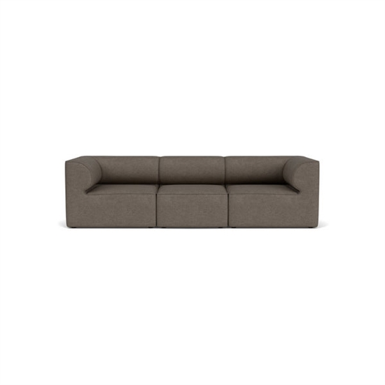 Audo Copenhagen - Eave 96, 3-Seater, Configuration 2, Upholstered With PC0T, EU - HR Foam, 16 (Dark Grey), Audo Bouclé, Audo Bouclé, Audo