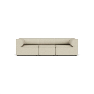 Audo Copenhagen - Eave 96, 3-Seater, Configuration 2, Upholstered With PC2T, EU - HR Foam, 0202 (White), Savanna, Savanna, Kvadrat