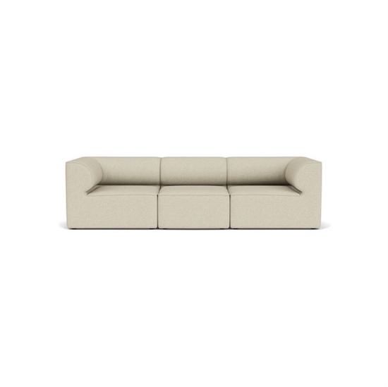 Audo Copenhagen - Eave 96, 3-Seater, Configuration 2, Upholstered With PC2T, EU - HR Foam, 0202 (White), Savanna, Savanna, Kvadrat