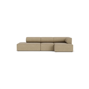 Audo Copenhagen - Eave 96, 3-Seater, Configuration 9, Upholstered With PC0T, EU - HR Foam, 02 (Beige), Audo Bouclé, Audo Bouclé, Audo