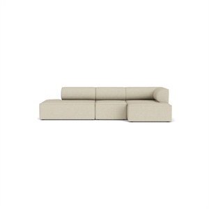 Audo Copenhagen - Eave 96, 3-Seater, Configuration 9, Upholstered With PC2T, EU - HR Foam, 0202 (White), Savanna, Savanna, Kvadrat