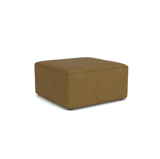 Audo Copenhagen - Eave Modular 75, Pouf, Depth 75cm, Upholstery PC0T, EU - HR Foam, 06 (Gold), Bouclé, Bouclé, Audo