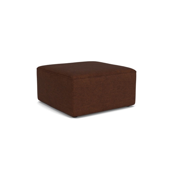 Audo Copenhagen - Eave Modular 75, Pouf, Depth 75cm, Upholstery PC0T, EU - HR Foam, 08 (Bordeaux), Bouclé, Bouclé, Audo