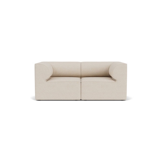 Audo Copenhagen - Eave 86, 2-Seater, Configuration 1, Upholstered With PC2T, EU - HR Foam, 0018 (White), Moss, Moss, Sahco, Kvadrat