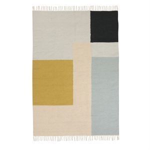 Image of Ferm Living - Kelim Rug/tæppe - Squares - Large